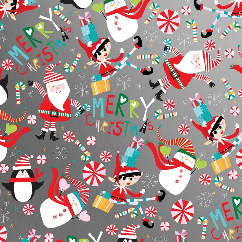 Santa & Snowmen Christmas Gift Wrap