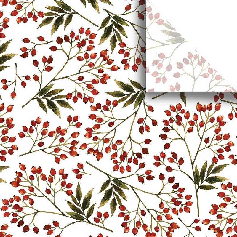 Snow Berries 20″ x 30″ Christmas Gift Tissue Paper