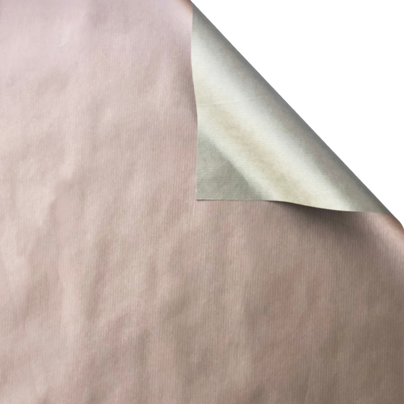 Two-Sided Rose Champagne Kraft Gift Wrap