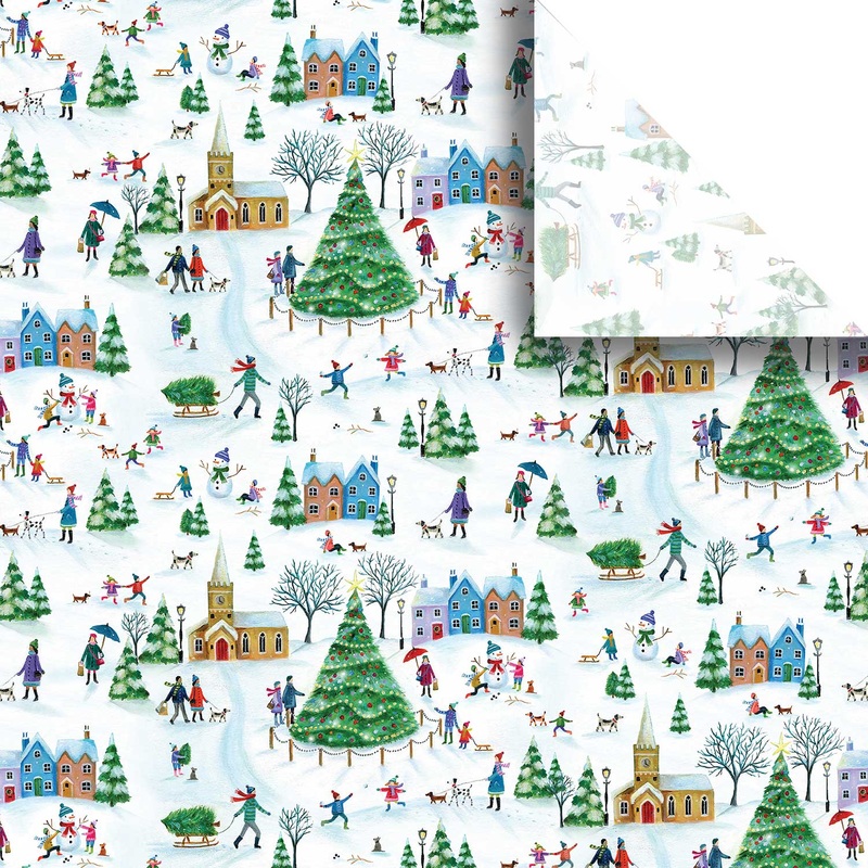 Village Town 20″ x 30″ Christmas Gift Tissue Paper