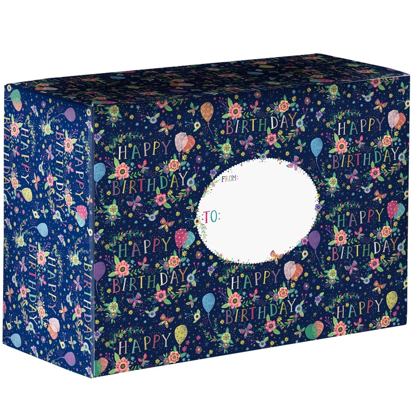 Beautiful Birthday Medium Printed Gift Mailing Boxes