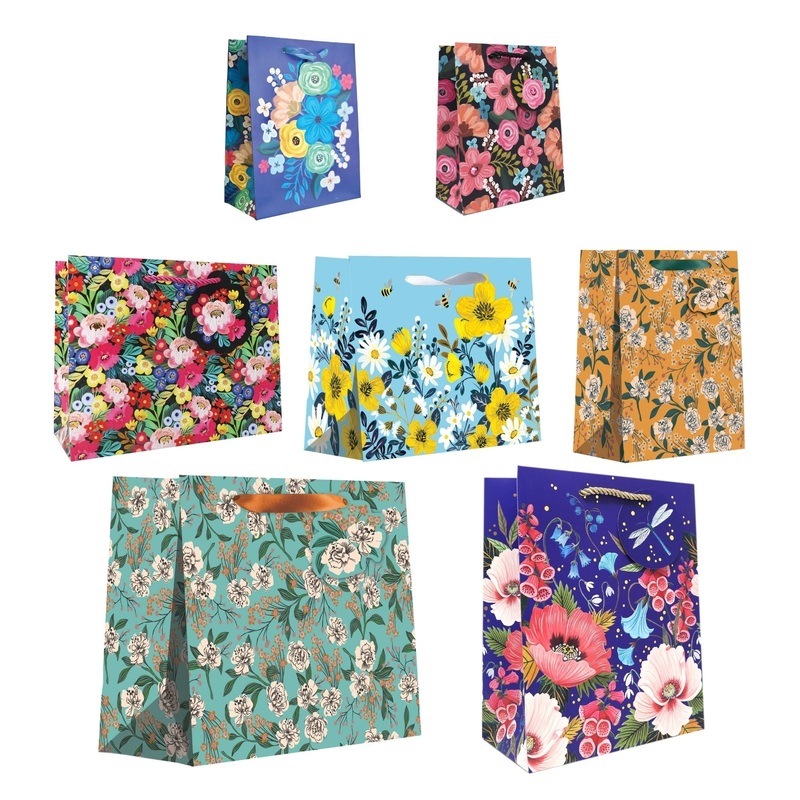Floral Gift Bag Bundle, 7-Count