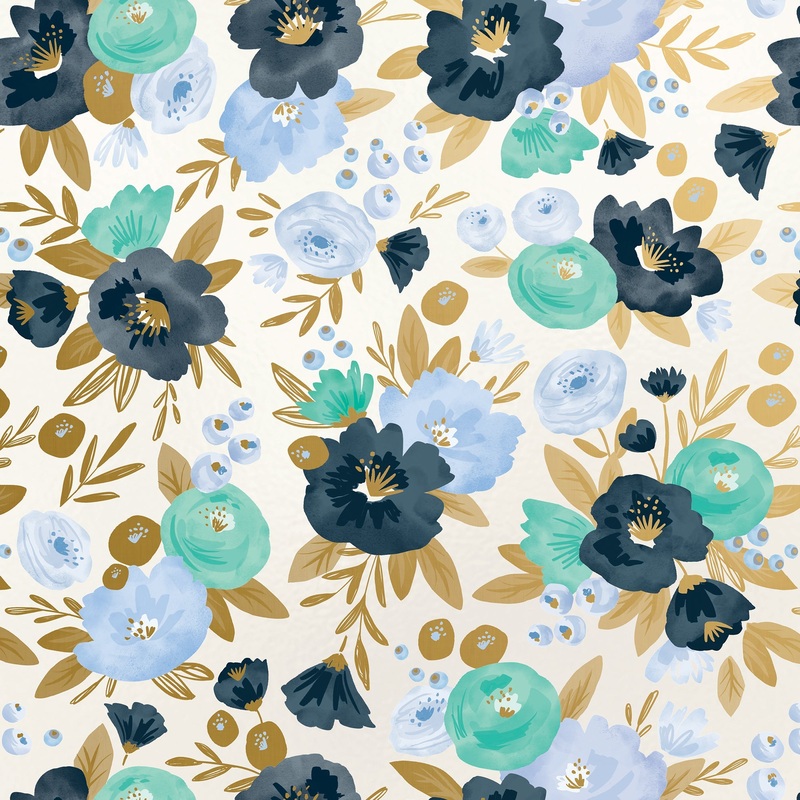 Fresh Flowers Floral Gift Wrap