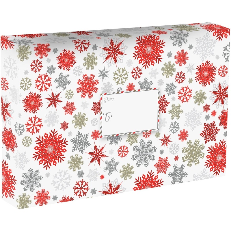 Sparkleflake Large Christmas Printed Gift Mailing Boxes