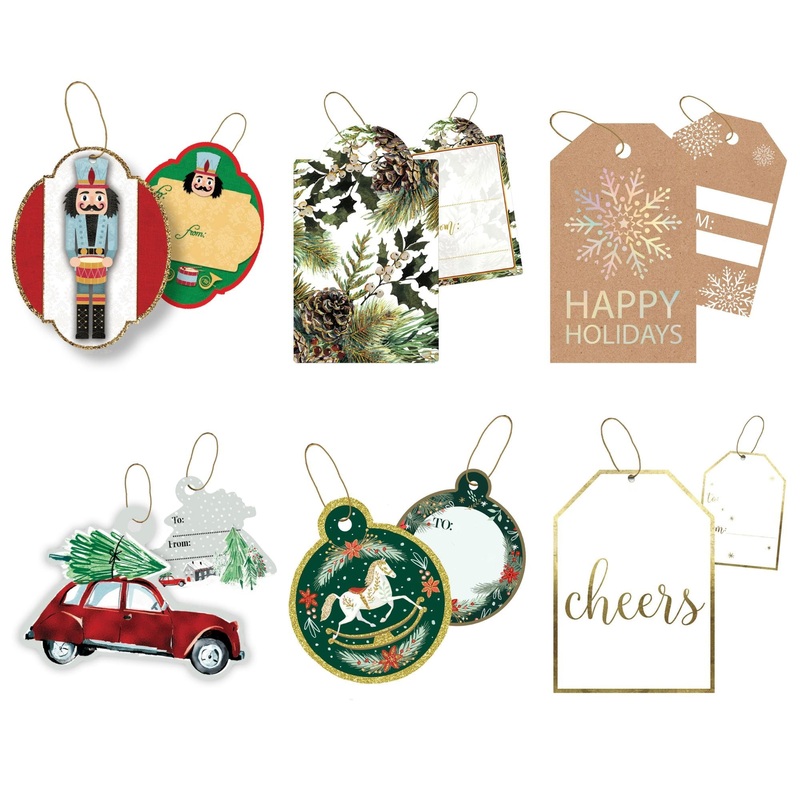 Traditional Christmas Gift Tag Bundle, 24-Count