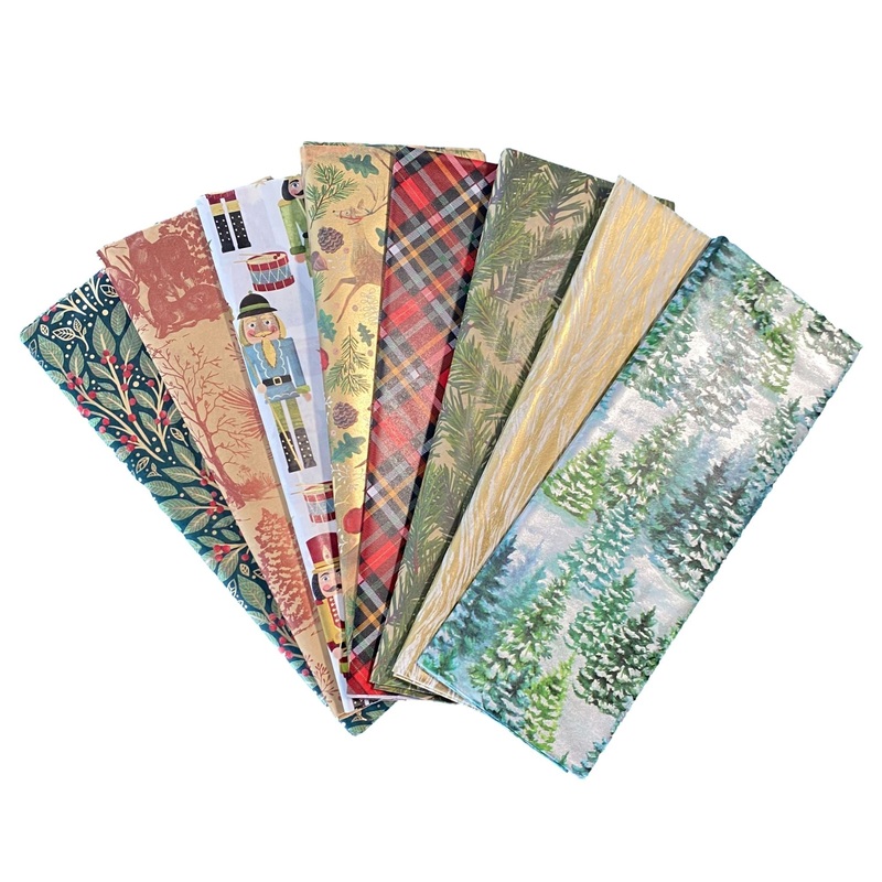 Traditional Christmas Gift Tissue Paper Bundle, 32-Sheets