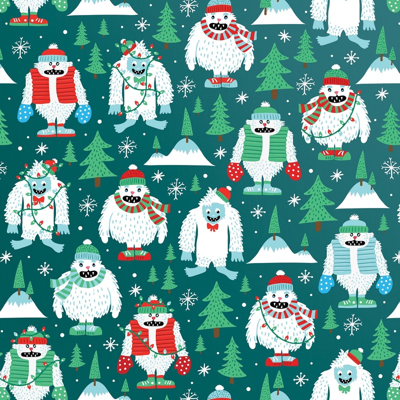 Yeti for the Holidays Christmas Gift Wrap