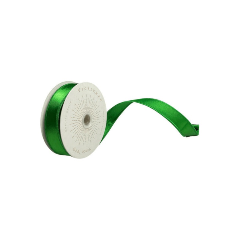 1″ Satin Ribbon: Green