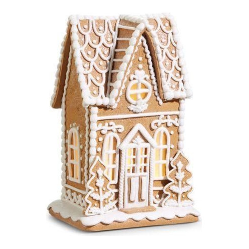 10.5″ Lighted Gingerbread House