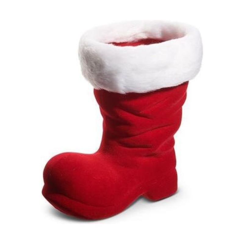 10.5″ Red Flocked Boot