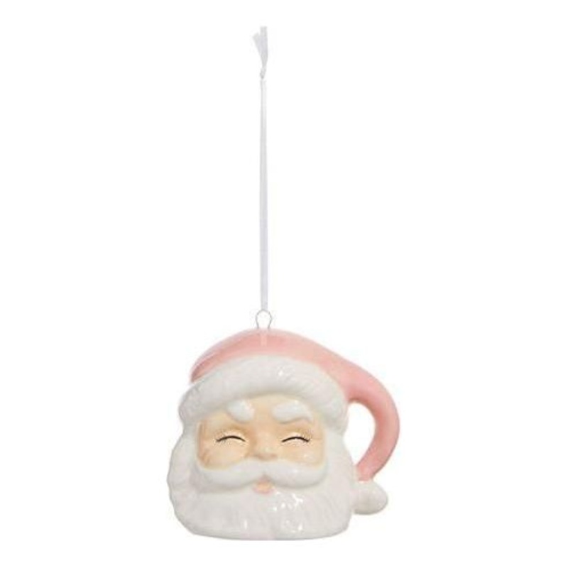 3.5″ Pink Santa Ornament