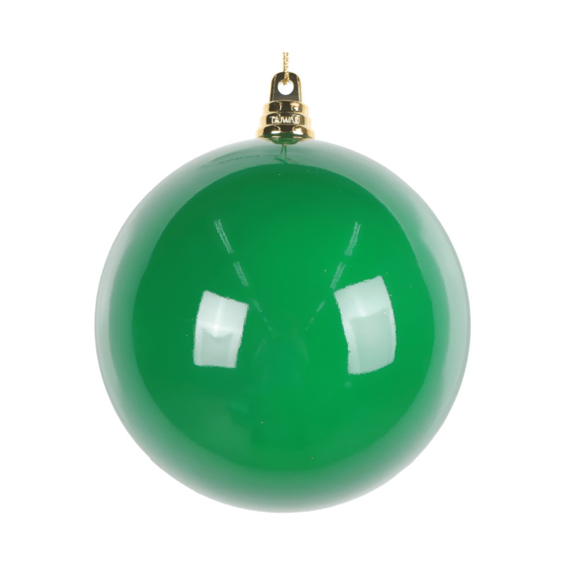 4.75″ High-Gloss Ball Ornament: Green