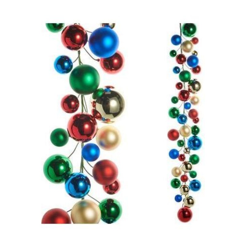 4′ Multicolor Ball Garland