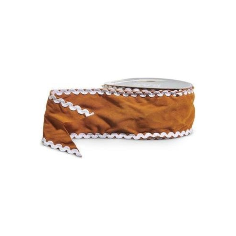 4″ Sueded Gingerbread Ribbon (10 Yards)