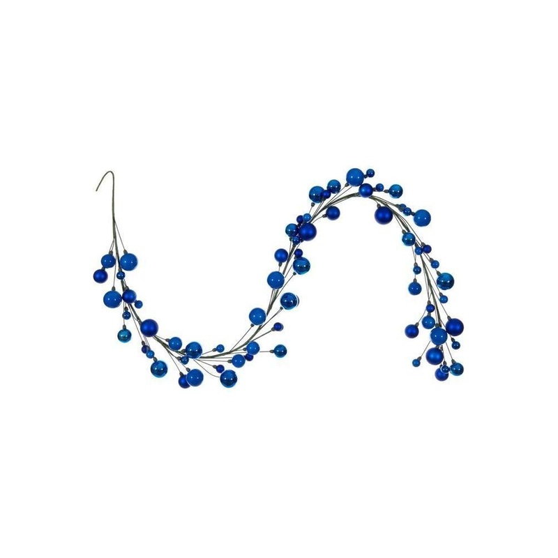 6′ Ball Branch Garland: Blue