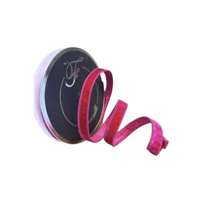 .75″ Velvet Luster Ribbon: Hot Pink (10 Yards)