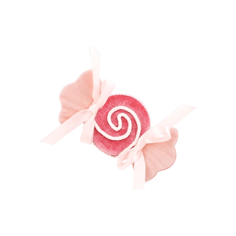 7in Swirl Pink Candy Wrapper Ornament