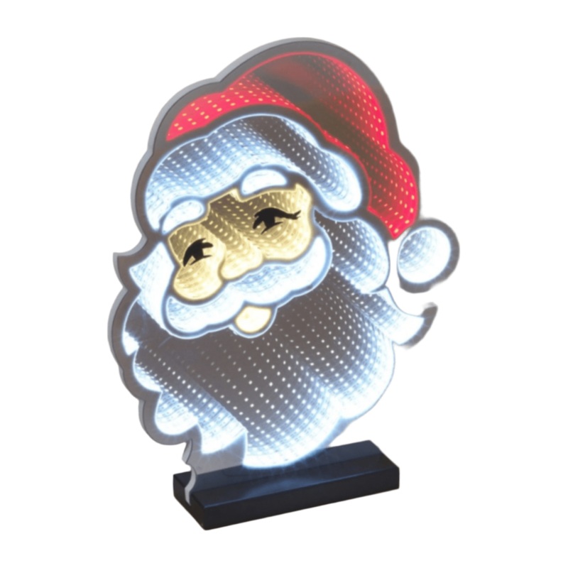 Santa Claus Infinity Light Display 15″H