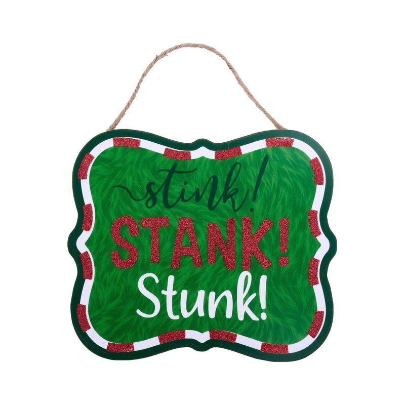 10″ Wooden Sign: Emerald Stink Stank Stunk
