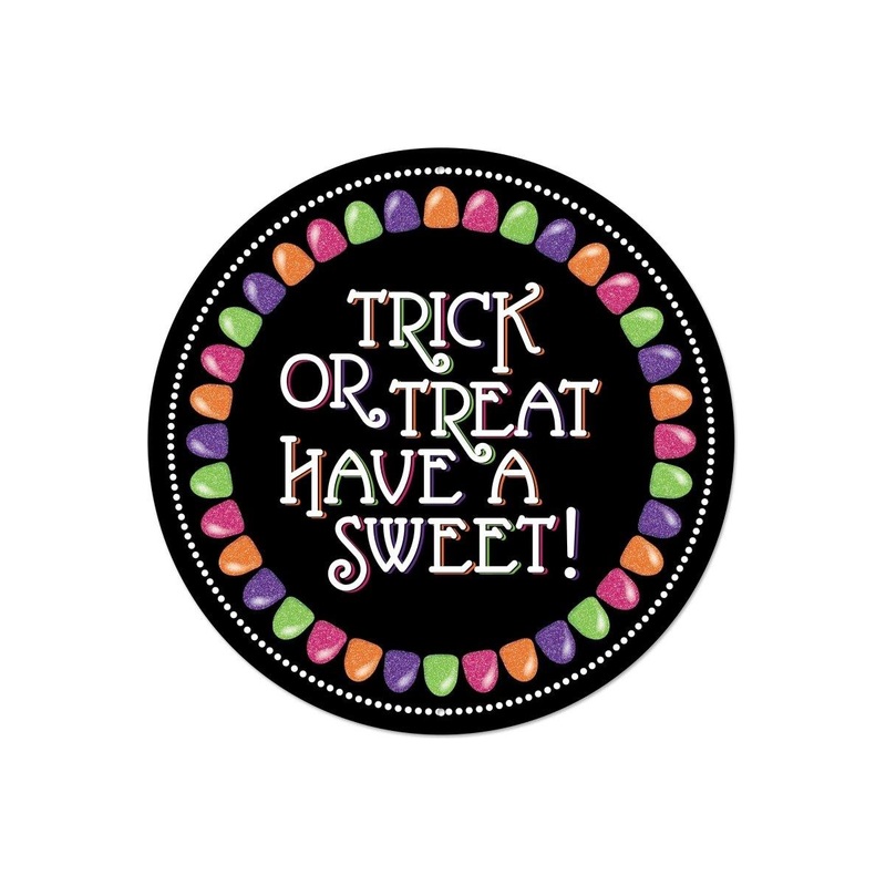 12″ Metal Sign: Glitter Trick or Treat Gumdrops