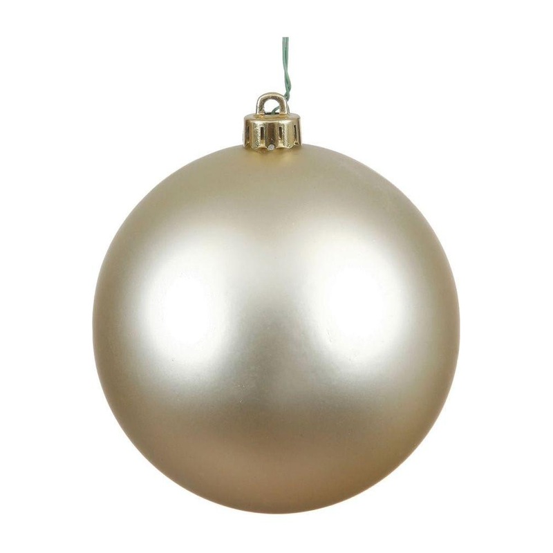 Champagne Matte Ball Ornaments (6 pack)