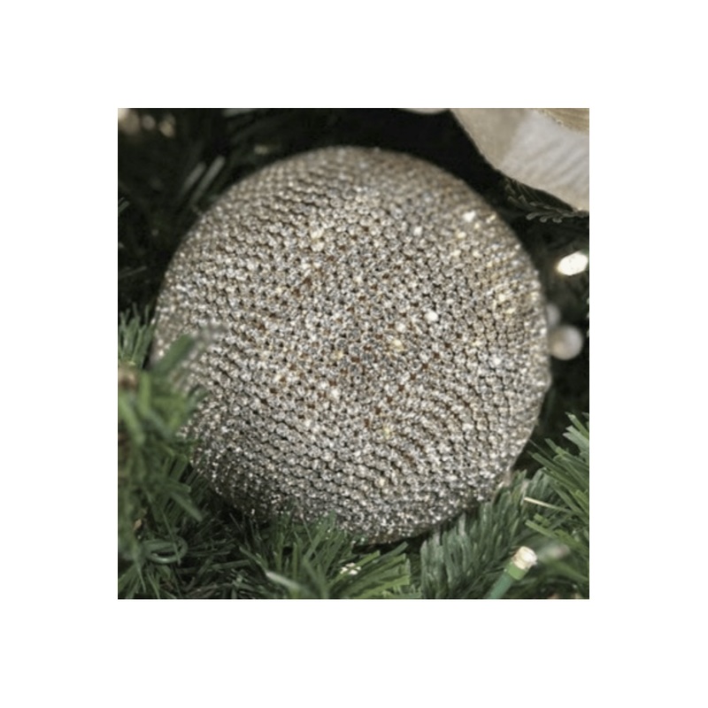 4″ Decadent Diamond Ornament: Crystal