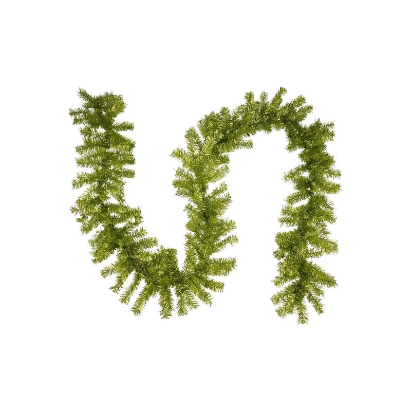 9′ PVC Pine Garland: Lime Green Unlit