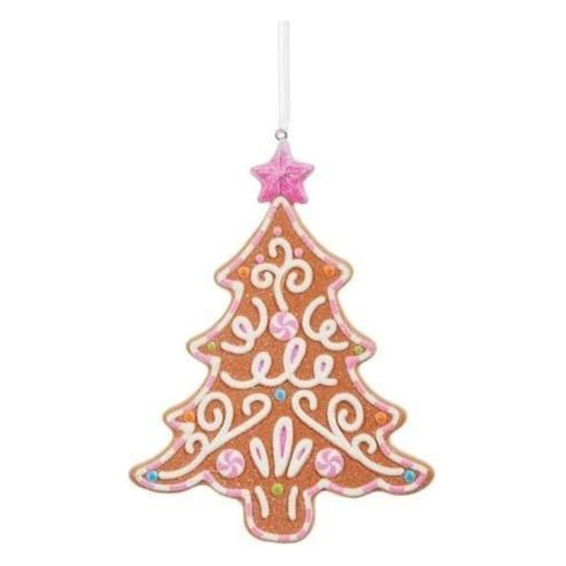 5″ Bright Gingerbread Tree Ornament