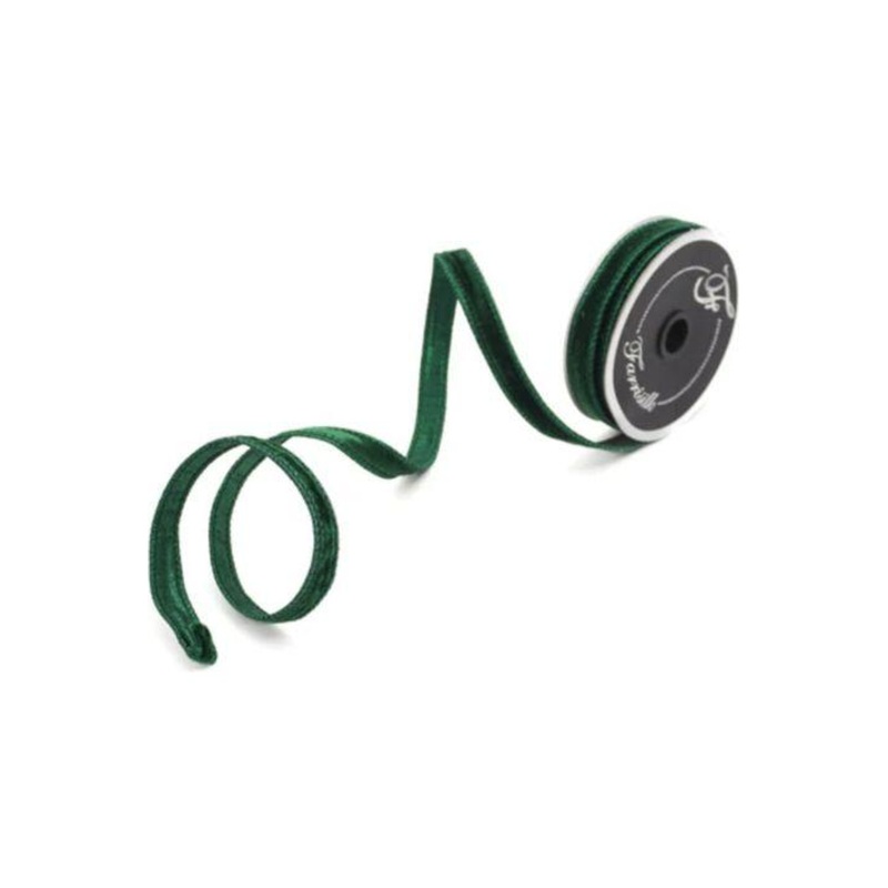 .75″ Velvet Luster Ribbon: Emerald Green (10 Yards)