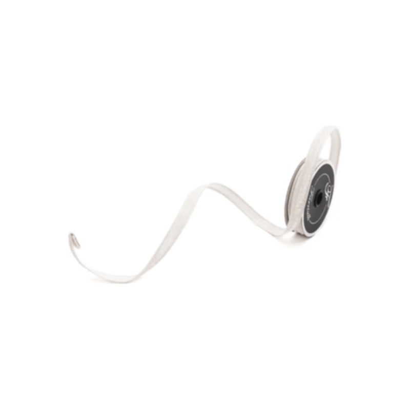 .75″ Velvet Luster Ribbon: White (10 Yards)