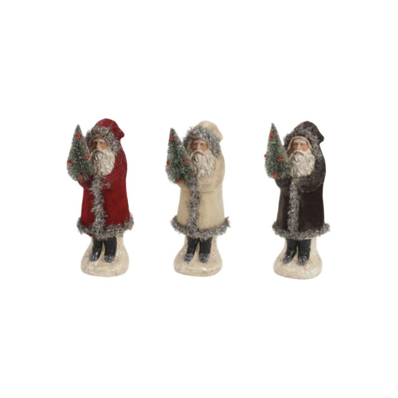 8.25″ Velvet Belsnickle Santa Figurine