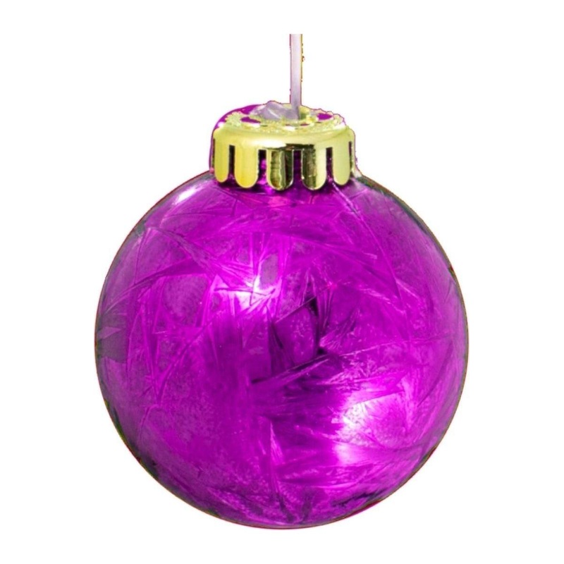 Fuchsia Pink Ball Ornaments (Bulk Sets)