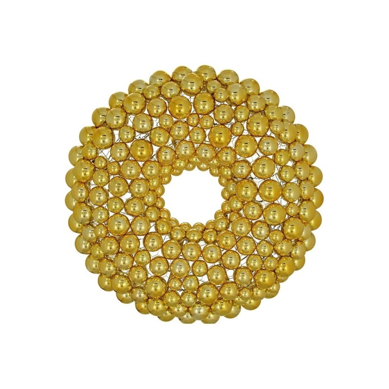 Gold Ball Ornament Wreath