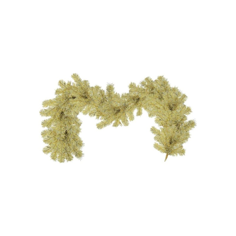 Gold & Silver Tinsel Christmas Garland