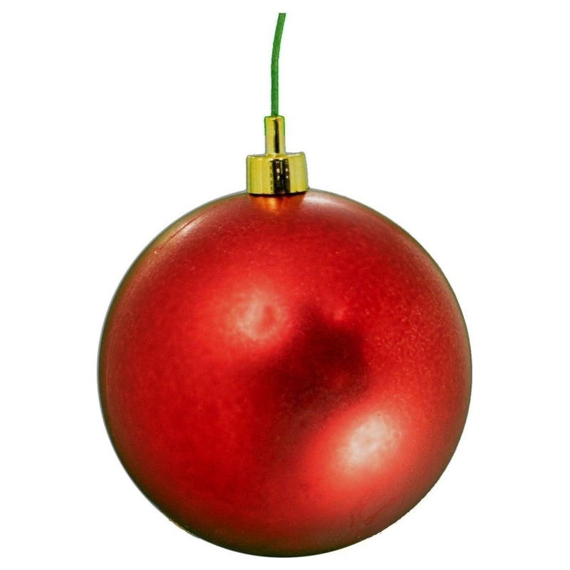 Matte Red Ball Ornaments (Bulk Sets)