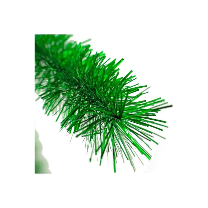 Metallic Green Tinsel Garland