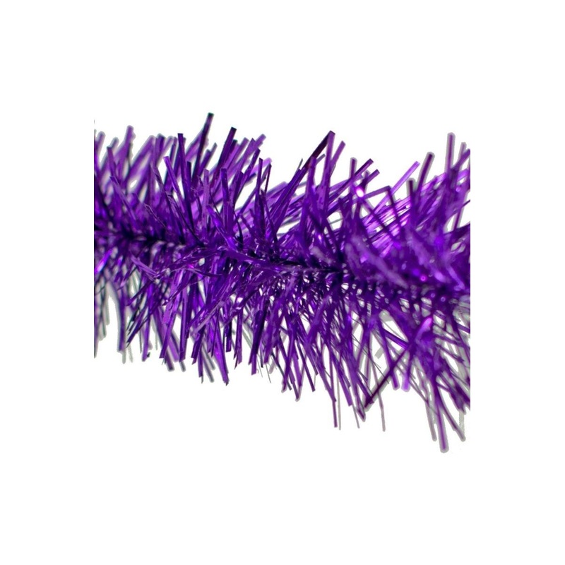 Metallic Purple Tinsel Garland