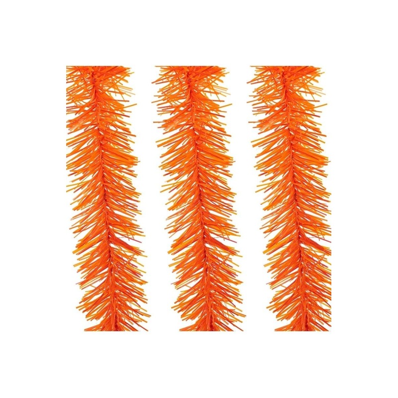 Orange Tinsel Garland