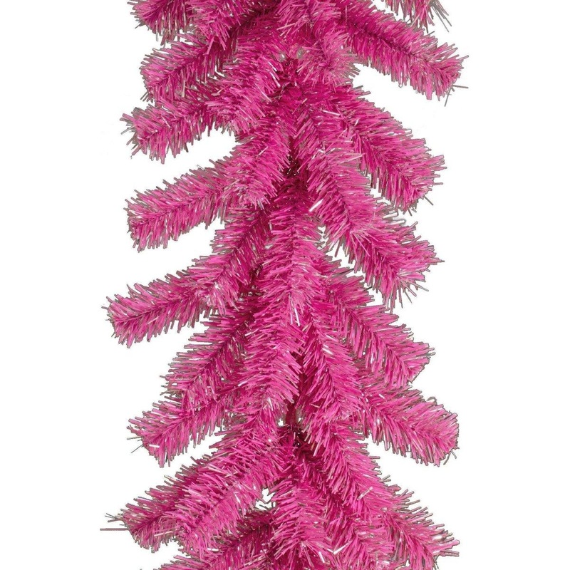 Pink and Silver Christmas Garland