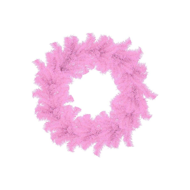 Pink Tinsel Christmas Wreaths