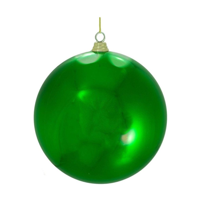 Shiny Green Ball Ornaments (Bulk Sets)