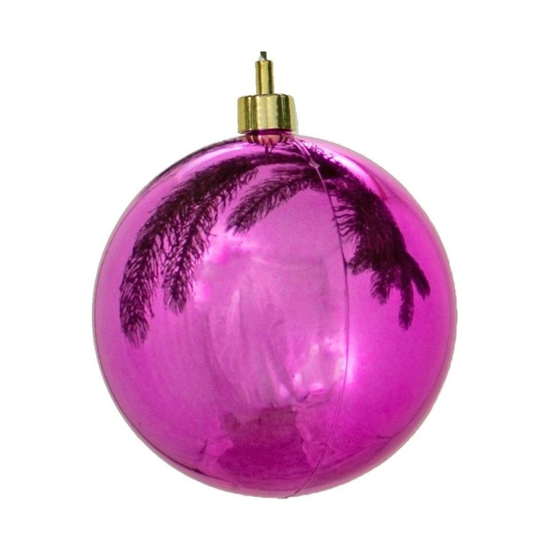 Shiny Pink Ball Ornaments (Bulk Sets)