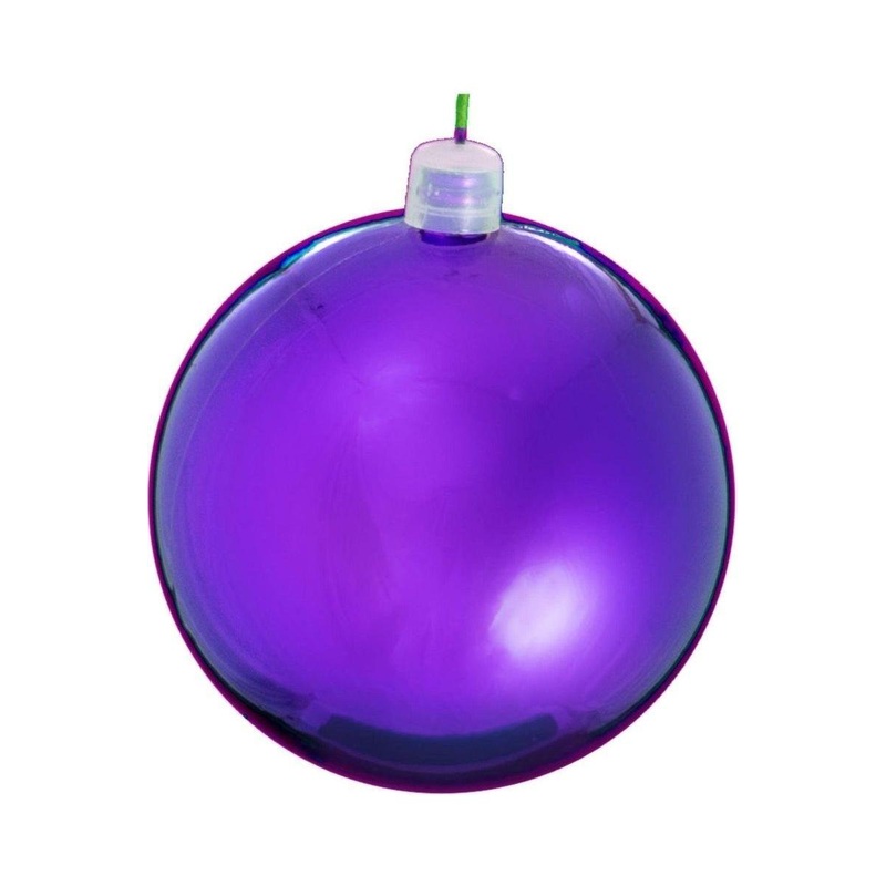 Shiny Purple Ball Ornaments (Bulk Sets)