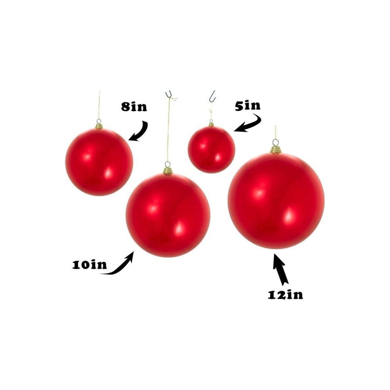 Shiny Red Ball Ornaments