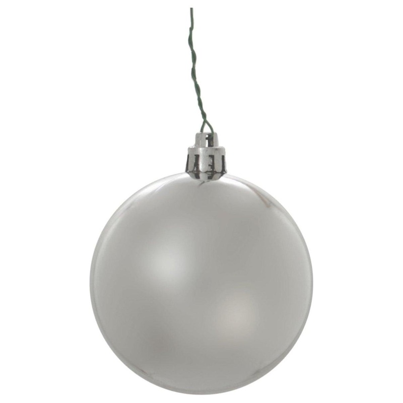 Shiny Silver Ball Ornaments (Bulk Sets)