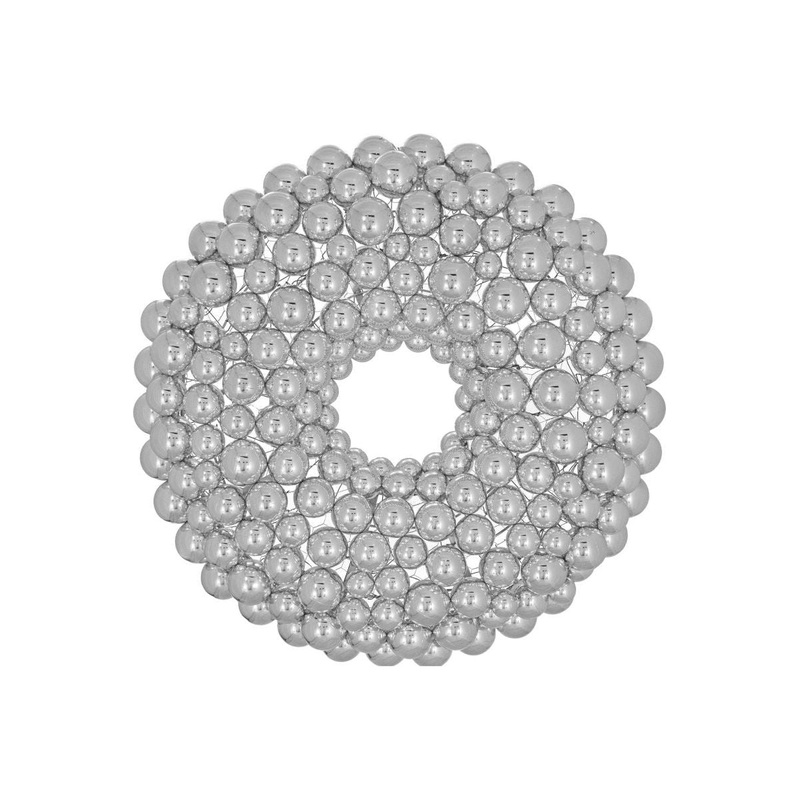 Silver Ball Ornament Wreath