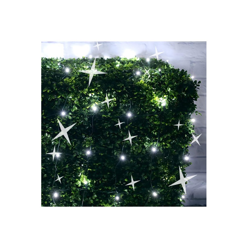 4′ x 6′ Cool White 5mm LED Christmas Net Lights, TWINKLE