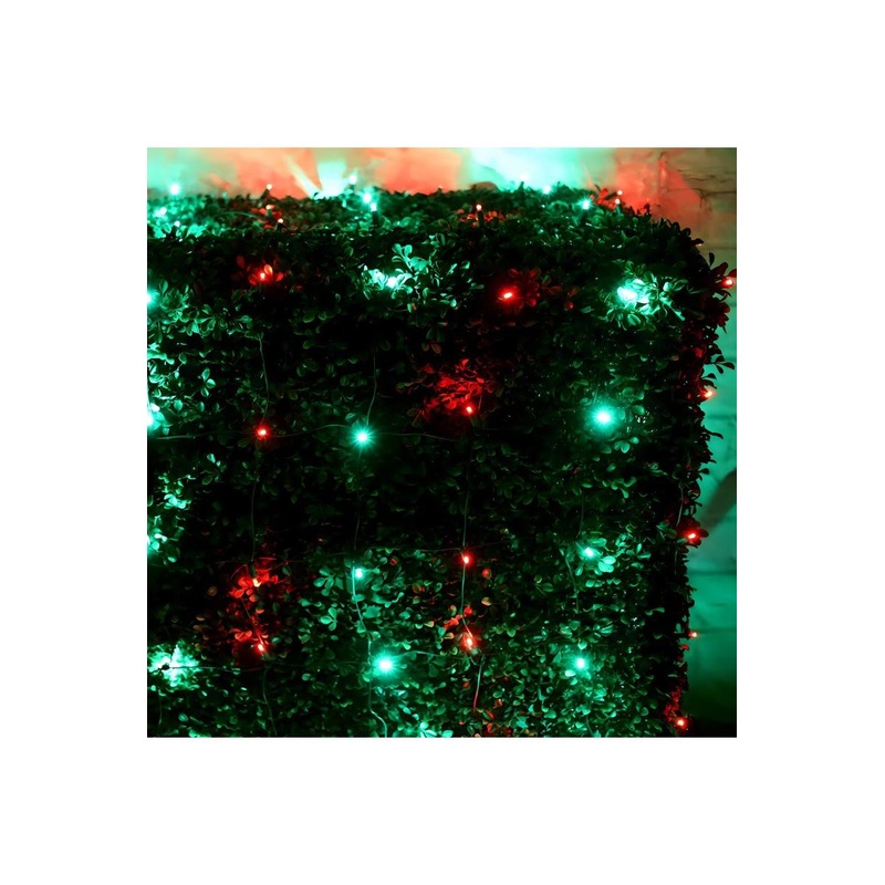 4′ x 6′ Red and Green 5mm LED Christmas Net Lights