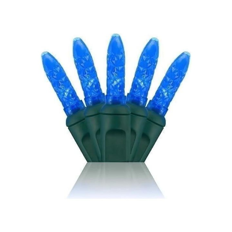 5mm Blue LED Christmas Lights, 50 Bulbs