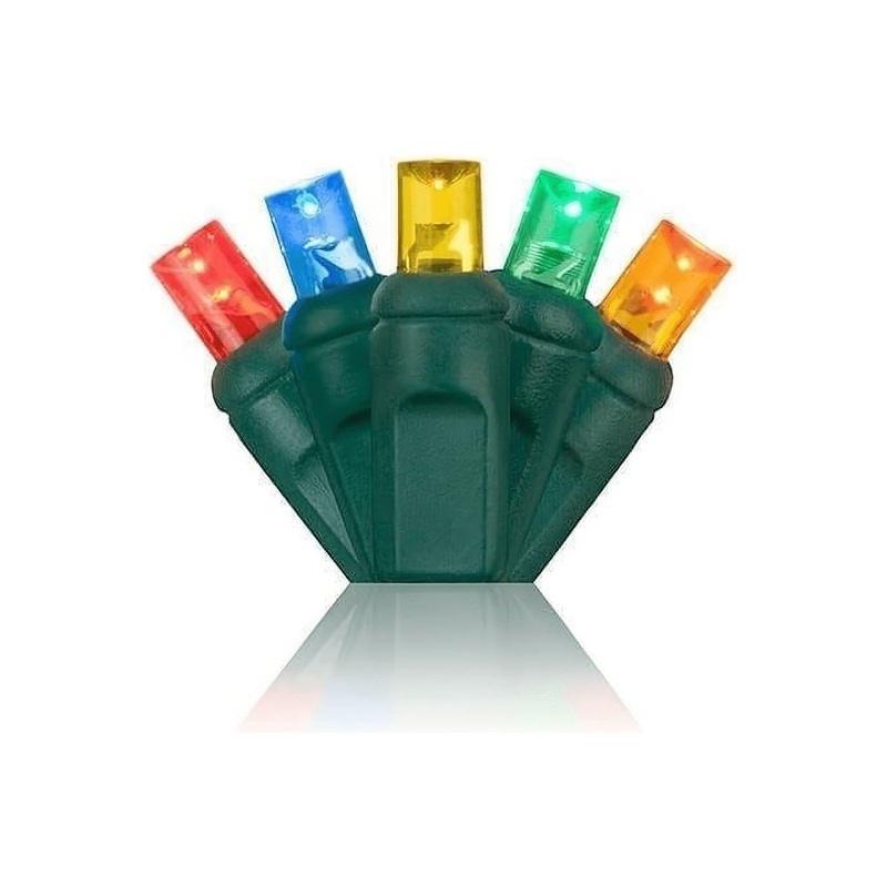 5mm Multicolor LED Christmas Lights, 70 Bulbs